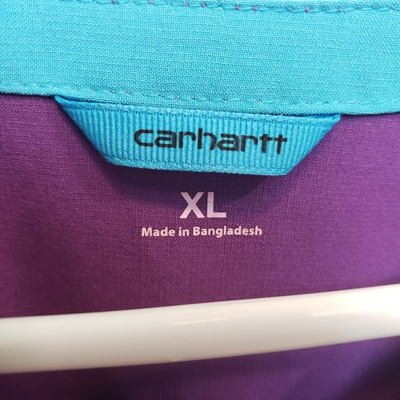 Carharrt Force Purplw Blue Scrub Top Size Xl - Picture 2 of 4